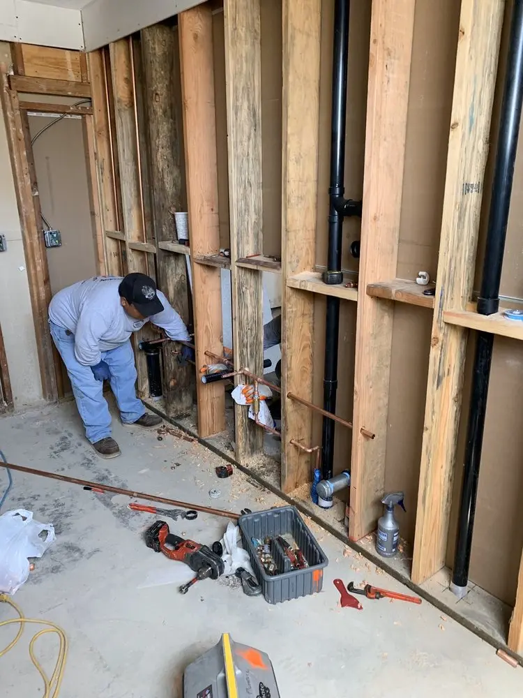 Commercial rough-in plumbing for Water Heater Replacement in Felton Heights
